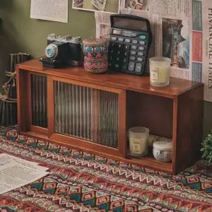 인테리어 찬장 엔틱 미니 유리 다용도 앤틱 레트로 그릇수납 진열장 식기