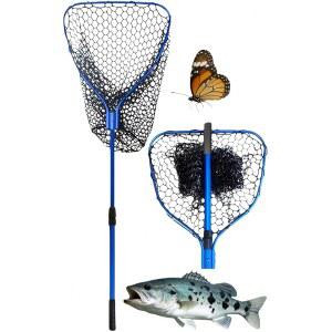 랜딩넷 어획망 타모망 알루미늄 합금 소재 실리콘 메쉬 대형 어류 대구경 신축식 견고함 경량 휴대가 간편 조립이 간편함 하중 제한 수륙양용 담수 해수 대응 계류 선낚시 바다낚시 낚시 공구 새우 어구 아웃도어