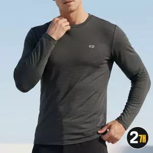 2장 센터폴 남성 아이스 냉감 라운드 긴팔티 기본핏 신축성 쾌적한 기능성 티셔츠 002