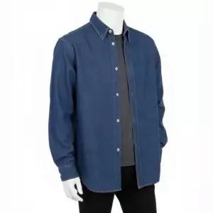 MUST IT_스튜디오 니콜슨 클라크 샴브레이 데님 셔츠 인디고 STUDIO NICHOLSON CLARK