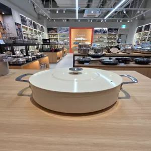 [BRK] 에볼루션 풀 인덕션 전골냄비 28cm (밀크)