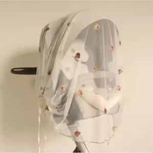 유모차 개모차 모기장 커버 탈부착 방충망 모기방지 원터치모기장