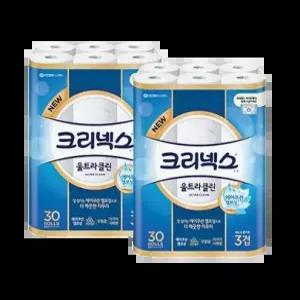 크리넥스 울트라클린 25m 30롤 2팩