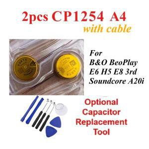 2개/세트 CP1254 A4 와이어 포함 3.7V 사운드코어 A20i용 / B&O BeoPlay E6 H5 E8 3세대 충전식 배터리 캐