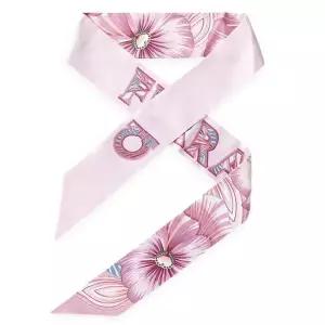 MUST IT_페레가모 여성 브레자 프린트 실크 스카프 핑크) 321247 789964