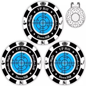 러런먼 골프 볼 마커 마그네틱 모자 클립으로 그린 퍼팅을 위한 재미있는 리더 남녀 액세서리 선물