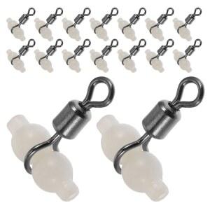 BESTonZON 야광 스위블 살칸 커넥터 낚시 낚시용품 타클 장비 고속 회전 경량 설계 비틀림 방지 염수 대응 바다낚시 배낚시 루어 액세서리 파츠 2 60개 세트