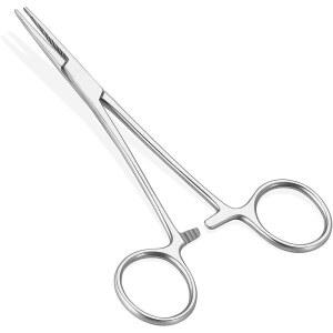 TAORAYO 피싱 플라이어 루어 바늘 고정용 핀 16cm 롱 스테인리스제 견고하고 내구성 미끄럼 방지 톱니 모양 끝부분 낚시 제거 반려동물 귀 털 뽑기용 수공예 도구 뽑기 휴대폰 편리 조작이 간편하고 수납 박스가