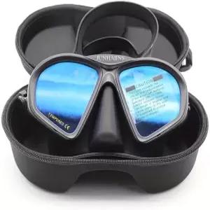 전문가용 습식 저부피 프리다이빙 마스크 - 누수 방지 강화 유리 다이빙 스피어 피싱 J형 스노클