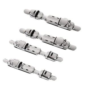 shangjin 낚시 릴 시트 낚싯대 스테인리스제 충격에 강함 부식성 내구성 미끄럼 방지 경량 교환 4개 세트 24시간 이내