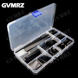 120개/박스 2.54mm 단일 행 핀 소켓 암 헤더 커넥터 4핀 6핀 8핀 10핀 12핀 PCB 보드 조합 키트