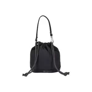 레스포색 고양 리사이클드 블랙 드로우스트링 버켓 참 1887.R086