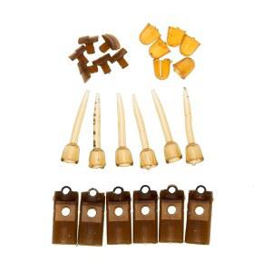 Greabuy 24개입 리그 프로텍터 세트 빠른 교체가 가능한 실드 실리콘 튜브 낚시용품 낚시 릭 커버