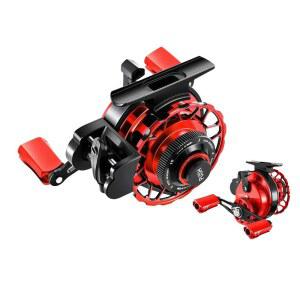 Foke 뗏목 릴 오른쪽 감기 / 왼쪽 낚시 카세리루 자동 균일 와이어 스프레드 기어비 원버튼 자기 감소 합금제 디지털 표시 카운트 낚시용 마그넷 브레이크 프로 치누 얼음 바위 담수 해수 모두 사용 가능