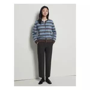 매장정품 [빈폴레이디스] 기모 스트레이트 체크 팬츠 - 브라운 (BF5921C55D) 243270