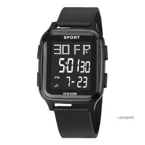 남자 스포츠 학생 사각 시계 심플 전자 디지털 손목hij064