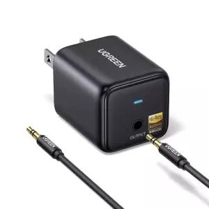 TV 홈 스피커용 UGREEN 블루투스 6.0 LDAC 오디오 어댑터 고해상도 무선 수신기 AUX/RCA 스테레오 시스템에