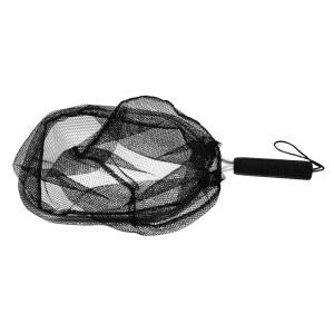 LEDMOMO 경량 부유식 세목 낚시망 담수용 소형 어류 새우 게 채집에 갈고리 알루미늄 합금 핸들 포함 계류 낚시 도구 포터블