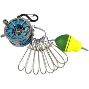 BRZU 일본의 신축식 릴인 물고기 락, 스테인리스 스틸로 만든 살아있는 훅, 미끄럼 방지, 고천공 릴 본체, 틈새 없는 금속 핸들 설계, 허리에 부착하는 루어 피싱, 릴용 담수 및 바다낚시 뗏목용 장비, 야외 낚시