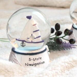 led 무드등 워터볼 멜로디 뮤직박스 - 블루요트 키워드없음