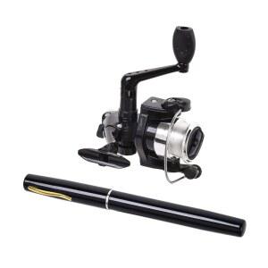 낚시 릴이 달린 펜형 신축식 낚싯대, 접이식 낚싯대 릴 세트, 작은 펜 낚시봉 세트