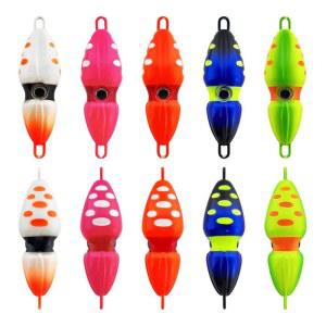 5점 세트 오모크 타이라바 야광 발광 40 60 80 100 120g 오징어형 지그 낚시 [병행수입품]