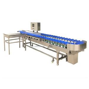 자동 과일 생선 분류 등급 기계, 오렌지, 사과, 감자, 양파, 치킨 제품, 드럼스틱 크기 무게추