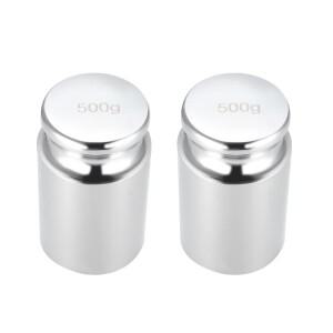 디지털 포켓 저울 및 쥬얼리 캐럿 크롬 도금 강철 그램 보정 무게 도구, 500g, 1 개, 2 개