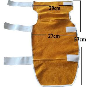 용접용 다리 보호대 무릎 소가죽 내마모성 단열 커버 용접공 보호용 패드