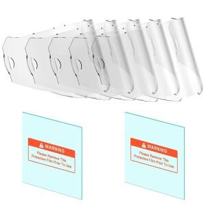 ANDELI 5개 대형 뷰잉 스크린 외부 교체 렌즈 및 OPTIM 시리즈 용접 헬멧용 내부 2개