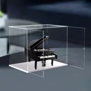 그랜드 피아노 레고 행복한 투명 아크릴 케이스 커버 보호 클리어 프로텍션