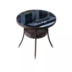 베란다 라탄테이블 세트 야외 가든 원형 마당 전원주택 인조라탄 체어 정원가구