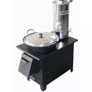 야외 화덕 거꾸로타는 난로 캠핑 소각로 철제 연소기 스틸 난방용품