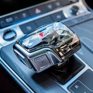 크리스탈 기어봉 커버 아우디 로고 튜닝 순정 노브 몰딩