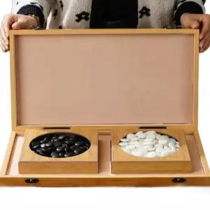 휴대용 바둑판 접이식 세트 자석 바둑알 폴딩 보드게임 장기 양면 고급
