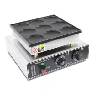 와플 메이커 전기 팬케이크 버거빵 원형 가열식 크레페 제조기 홈베이킹