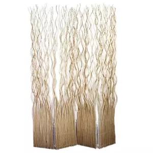 천연 파티션 나무가지 인테리어 윌로우 스크린 가벽 호텔 칸막이 홈장식