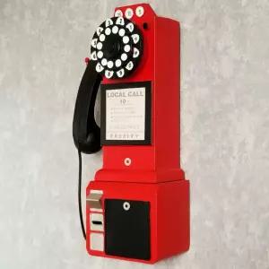 빈티지 전화기 옛날 공중전화 서양식 카페 클래식 복고 골동품 인테리어 소품