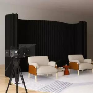 접이식 칸막이 종이파티션 가림막 배경 촬영용 블랙 벽파티션 크래프트지 분리