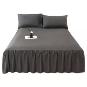 매트리스 커버 스커트 레이스 침대 치마커버 누빔 화이트 베드스커트