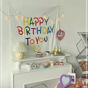 이미지 생일 포스터 패브릭 부드러운 IWB68A25