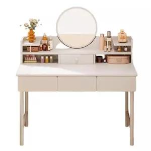 작은 화장대 슬림 원룸 미니멀 콘솔 거울포함 멀티 수납 드레서 컴팩트