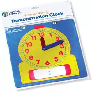 학습 자료 쓰기 및 지우기 시연 시계 - 1개 교육용 1학년 게임 시간 필수품 홈스쿨 용품 교실