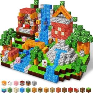 MUUHU 150PCS 마그네틱 블록 - 어린이용 0.8인치 빌딩 STEM 장난감 교육용 자석 큐브 타일 3 4 5 6 7 8 9