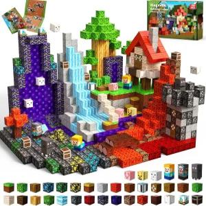 Magniverse 150 PCS 마그네틱 블록 - 어린이용 빌딩 남아용 큐브 STEM 몬테소리 감각 장난감 쌓기 3 4 5 6