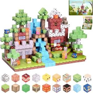 TNQDA 150PCS 마그네틱 블록 빌딩 어린이용 장난감 자석 세트 3세 이상 STEM 활동 및 청소년용