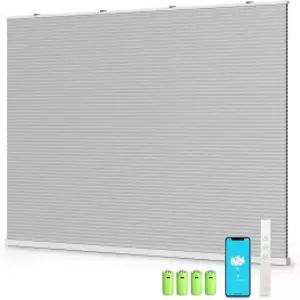 Third Reality ZigBee 스마트 블라인드 2세대 원격 무선 벌집 자동 높이 C2 충전식 배터리 전원 33인치 W x