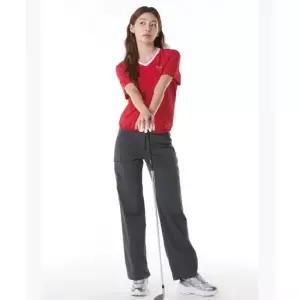 르꼬끄 LECOQ GOLF 여성 아웃포켓 포인트 세미 와이드 팬츠 (GQ222LPT52) GQ222LPT52_DGRY 466953