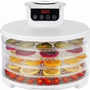 식품 탈수기 드라이라이트 245W 5 트레이 조절 가능 BPA 프리 4시간 빠른 건조 고른 열 간편한 온도 과일