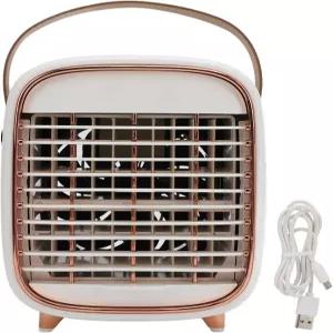 키쿠미 데스크톱 냉장고 팬 3풍속 USB 미스톤 쿨링 휴대용 미니 에어컨 침실 사무실용